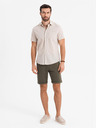 Ombre Clothing Pánské pletené šortky s ohrnutými nohavicemi Ombre Clothing