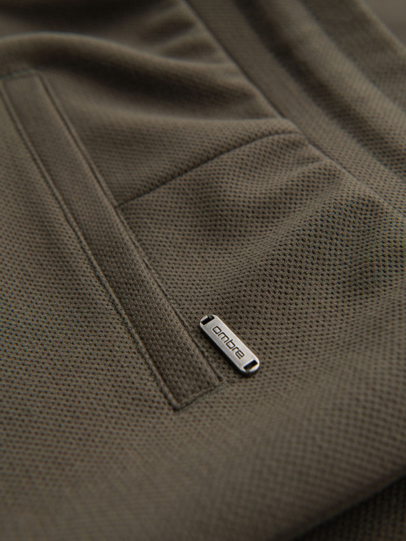 Ombre Clothing Pánské pletené šortky s ohrnutými nohavicemi Ombre Clothing