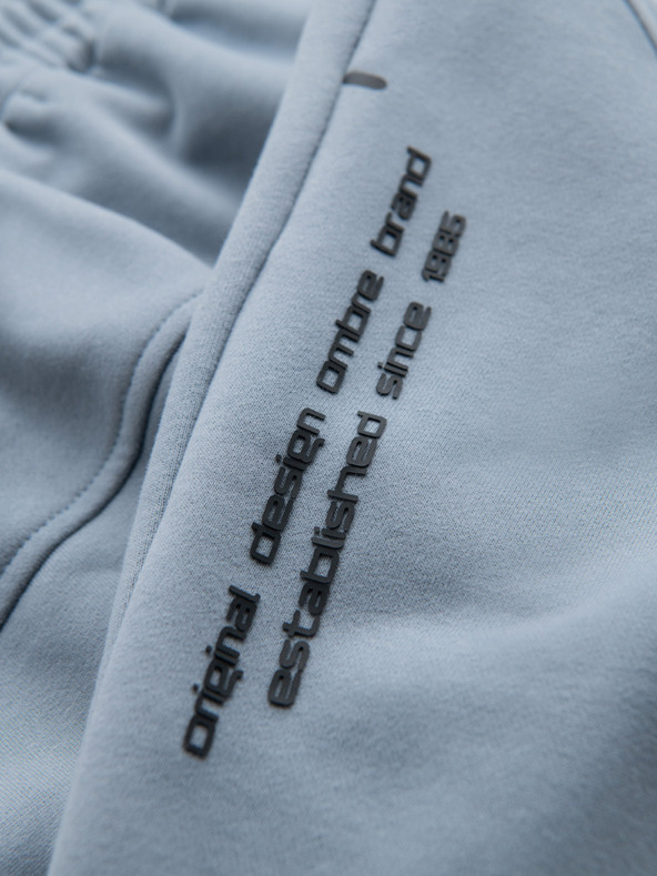 Ombre Clothing Pánské krátké teplákové šortky s potiskem Ombre Clothing