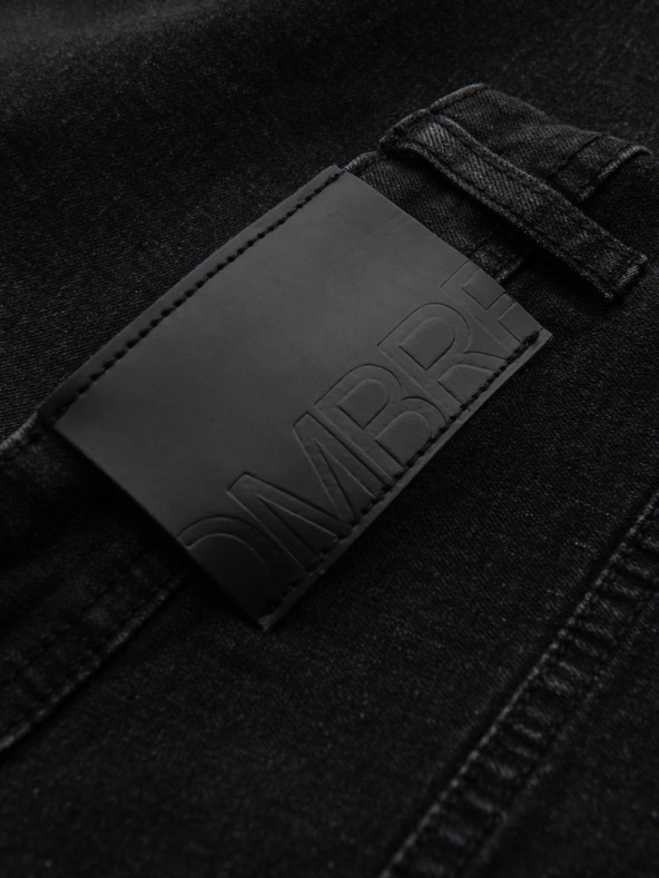 Ombre Clothing Pánské džínové šortky s ohrnutými nohavicemi Ombre Clothing