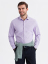 Ombre Clothing Pánská bavlněná košile oxford v pastelových barvách Ombre Clothing