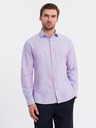 Ombre Clothing Pánská bavlněná košile oxford v pastelových barvách Ombre Clothing