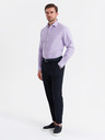Ombre Clothing Pánská bavlněná košile oxford v pastelových barvách Ombre Clothing