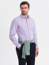 Ombre Clothing Pánská bavlněná košile oxford v pastelových barvách Ombre Clothing