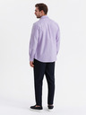 Ombre Clothing Pánská bavlněná košile oxford v pastelových barvách Ombre Clothing