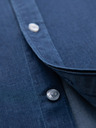 Ombre Clothing Pánská džínová košile s lyocellem a výšivkou na prsou Ombre Clothing