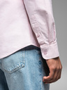 Ombre Clothing Pánská bavlněná košile oxford v pastelových barvách Ombre Clothing