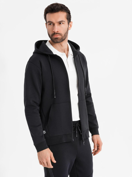 Ombre Clothing Mikina s kapucí bez zipu ve streetwearovém stylu Ombre Clothing
