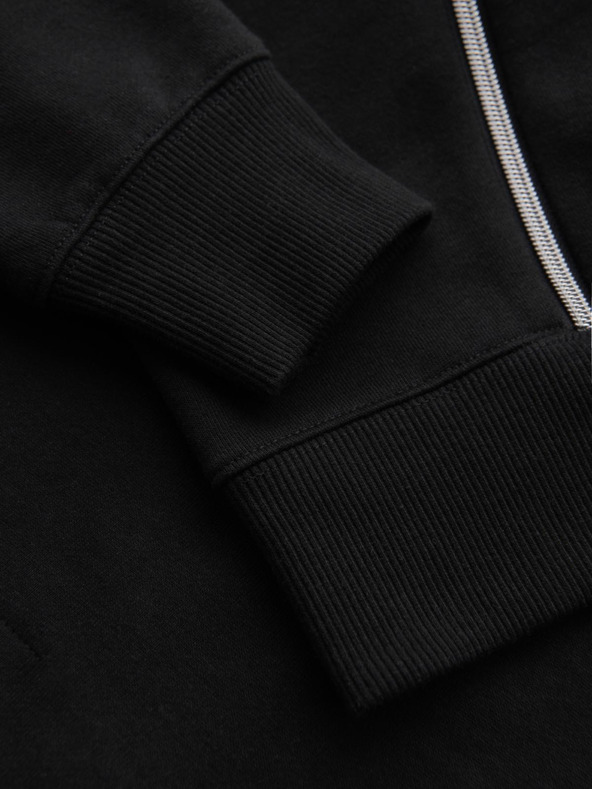 Ombre Clothing Praná pánská mikina s ozdobným prošitím u výstřihu Ombre Clothing