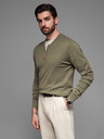 Ombre Clothing Pánský pletený svetr se strukturovanými puntíky Ombre Clothing