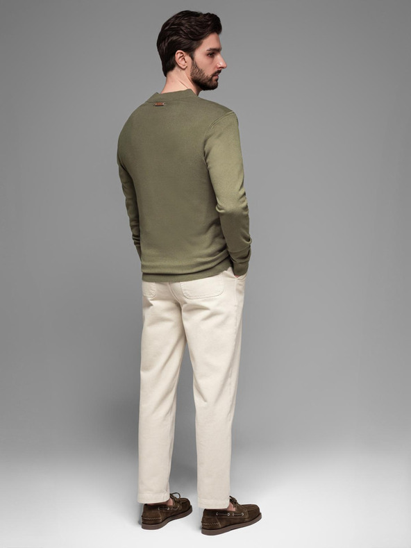 Ombre Clothing Pánský pletený svetr se strukturovanými puntíky Ombre Clothing