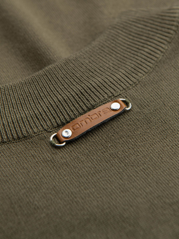 Ombre Clothing Pánský pletený svetr se strukturovanými puntíky Ombre Clothing