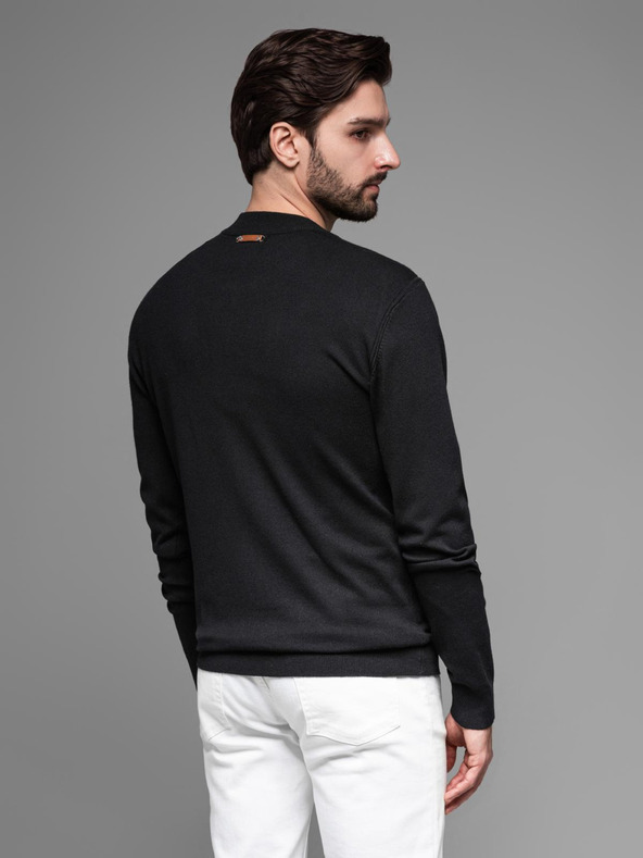 Ombre Clothing Pánský pletený svetr se strukturovanými puntíky Ombre Clothing