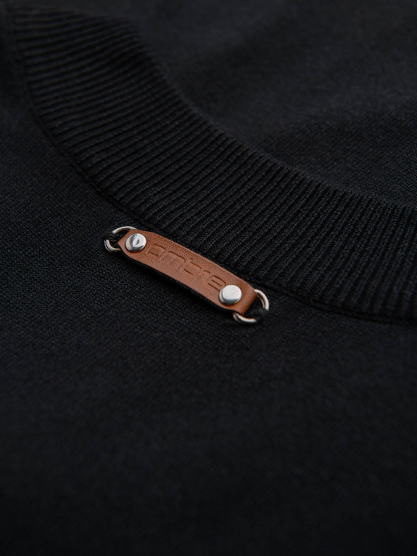 Ombre Clothing Pánský pletený svetr se strukturovanými puntíky Ombre Clothing