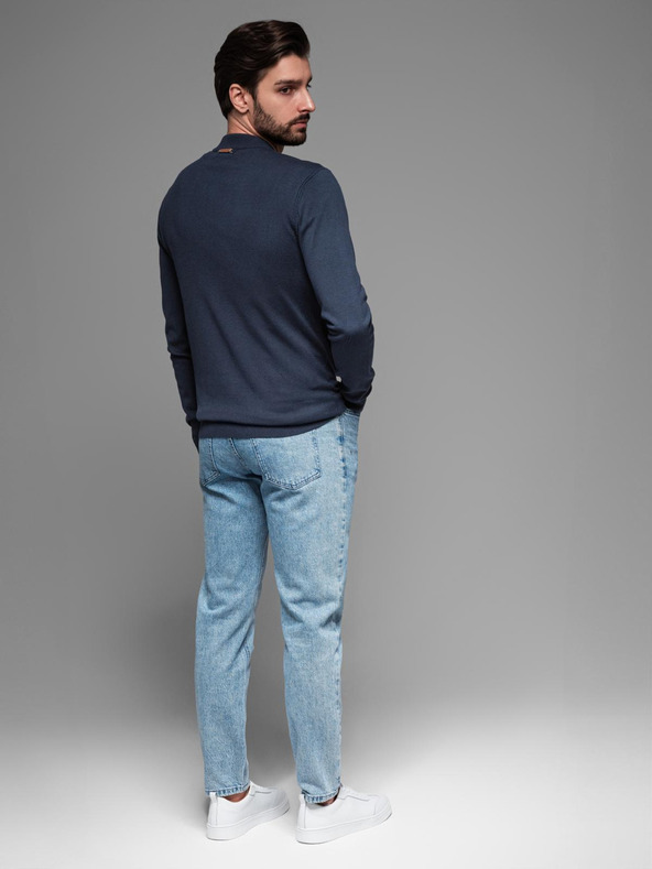 Ombre Clothing Pánský pletený svetr se strukturovanými puntíky Ombre Clothing