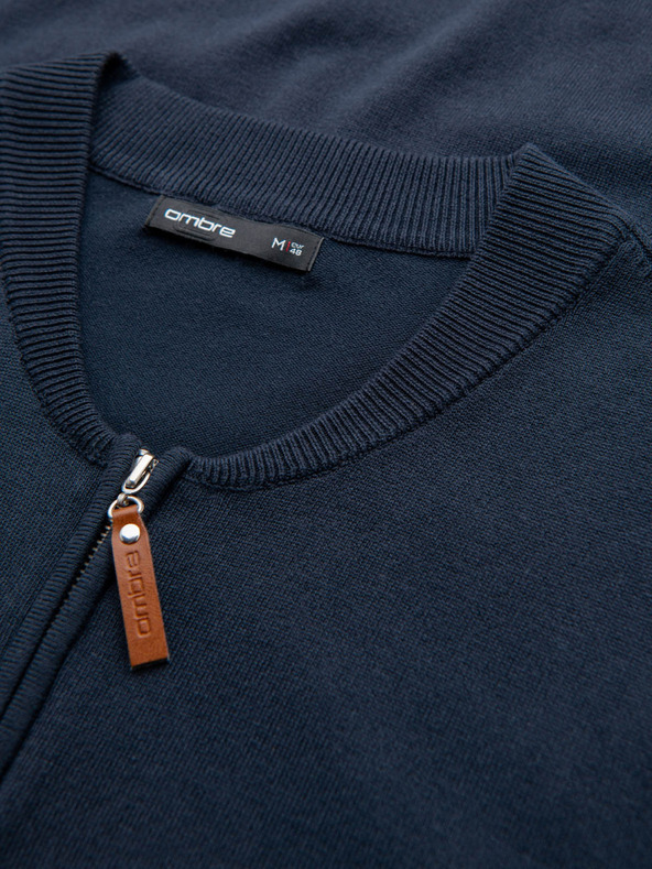 Ombre Clothing Pánský pletený svetr se strukturovanými puntíky Ombre Clothing