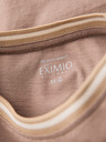 Ombre Clothing Pánské bavlněné tričko s dlouhým rukávem, pruhovaným výstřihem do U a výšivkou Ombre Clothing