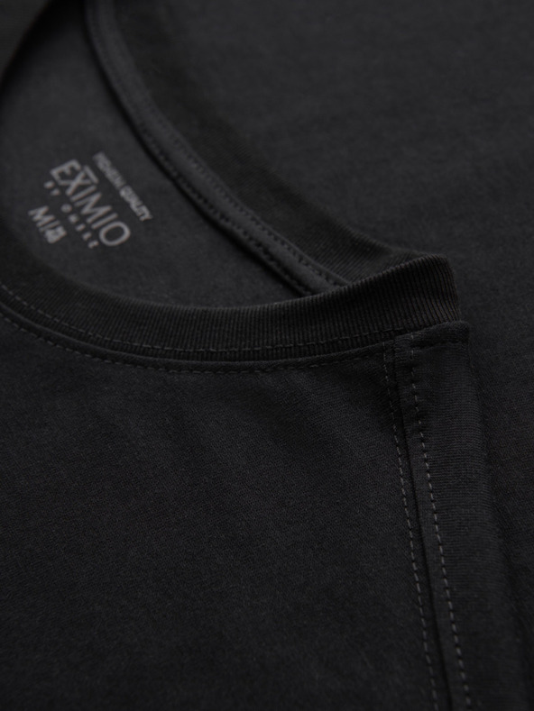 Ombre Clothing Pánské tričko z bavlněného žerzeje s velkým bočním nápisem Ombre Clothing