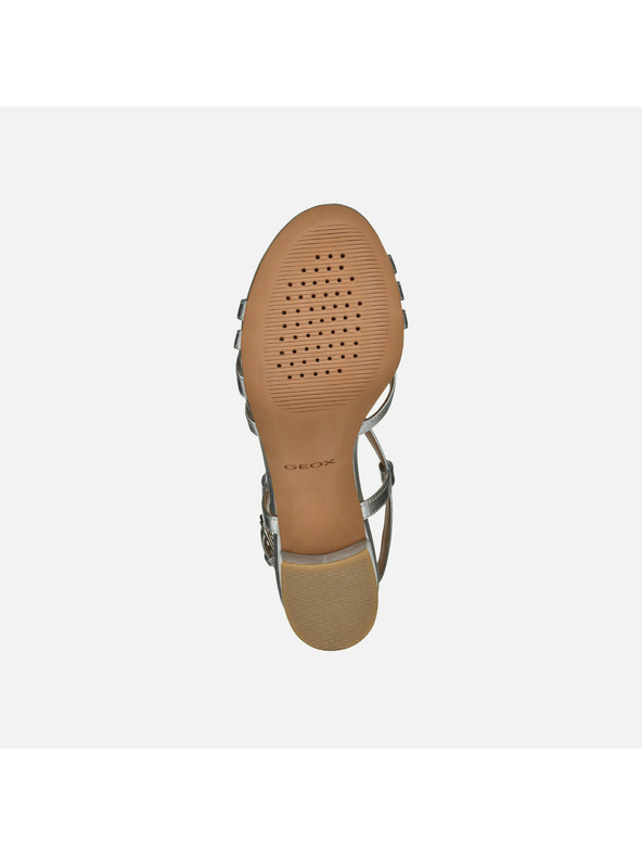 Geox Stříbrné dámské sandály Geox Virnilisa 65 S