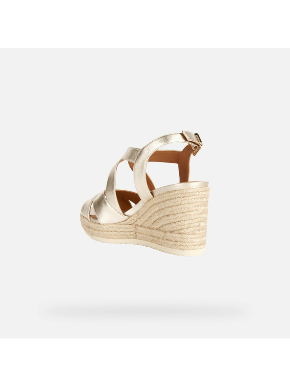 Geox Zlaté dámské sandály Geox Ponza