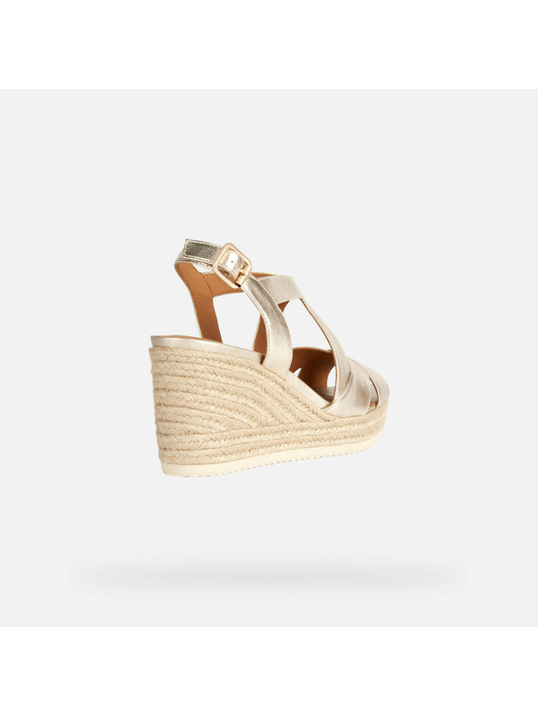 Geox Zlaté dámské sandály Geox Ponza