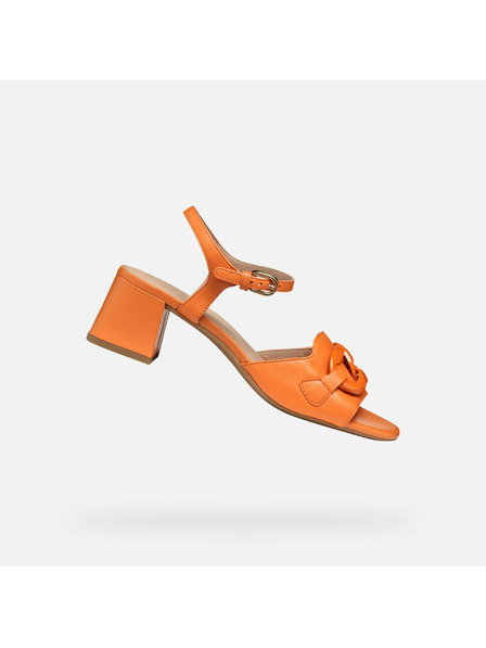 Geox Oranžové dámské sandály Geox New Eraklia 50 T
