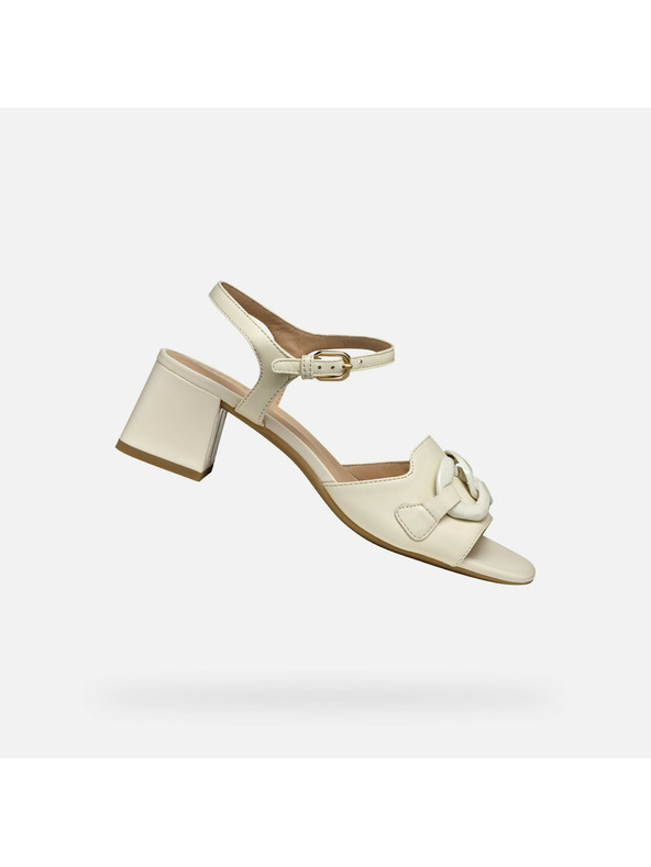 Geox Krémové dámské sandály Geox New Eraklia 50 T