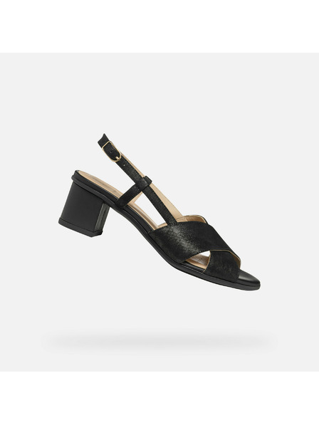 Geox Černé dámské sandály Geox Aurely 50