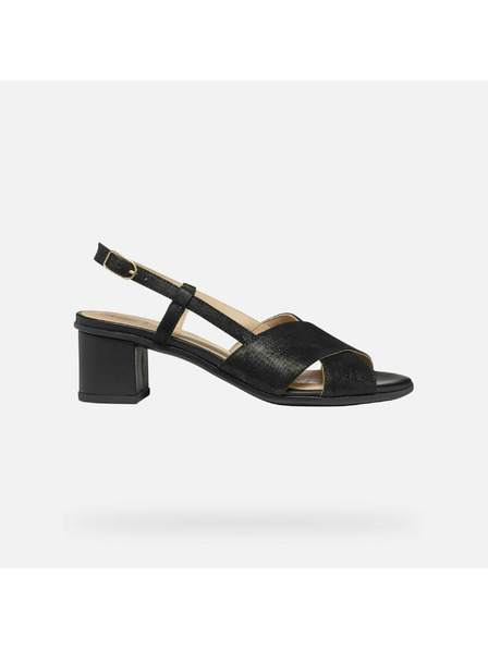 Geox Černé dámské sandály Geox Aurely 50