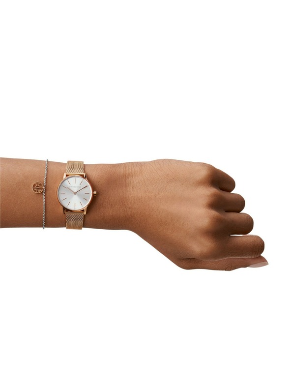 Armani Exchange Dárková sada hodinek a náramku Armani Exchange LOLA AX7121