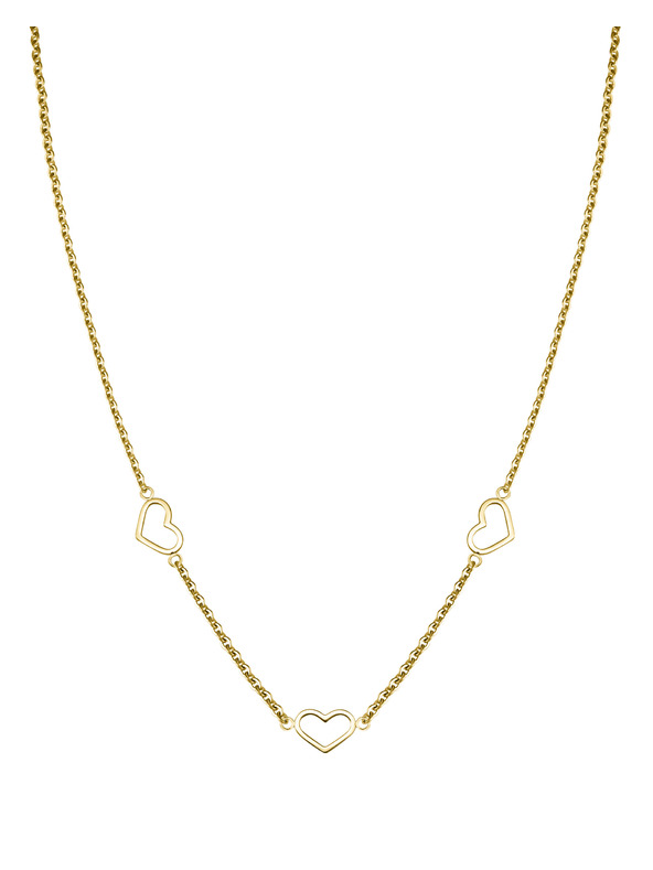 Rosefield Rosefield zlatý náhrdelník Triple Heart JNTHG-J535