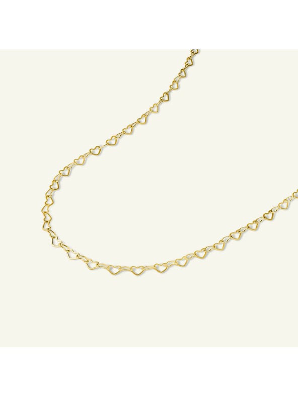 Rosefield Rosefield náhrdelník zlaté barvy Heart Chain JNHCG-J684