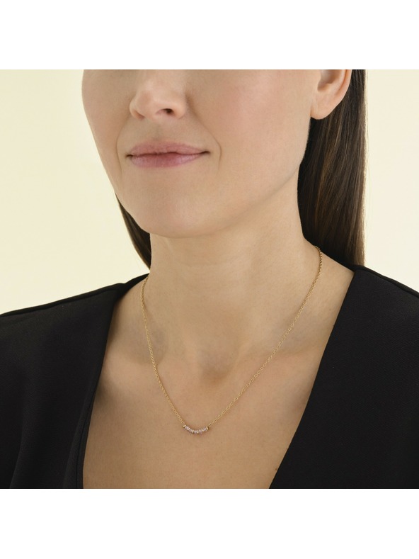 Rosefield Dámský pozlacený náhrdelník Rosefield JNPRG-J811