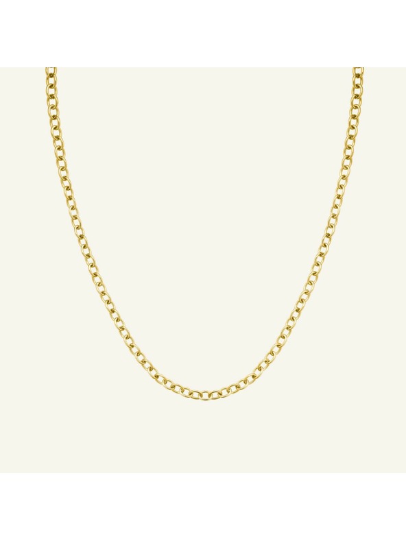 Rosefield Rosefield náhrdelník zlaté barvy Oval Chainlink JNOCG-J626
