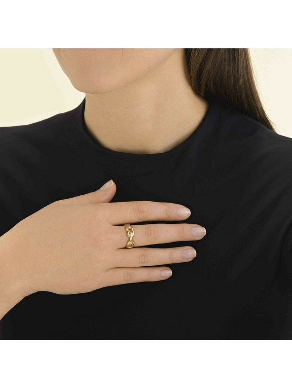 Rosefield Rosefield pozlacený ocelový prsten Velikost: