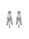 Rosefield Rosefield náušnice stříbrné barvy Triple Hoops JETHS-J574