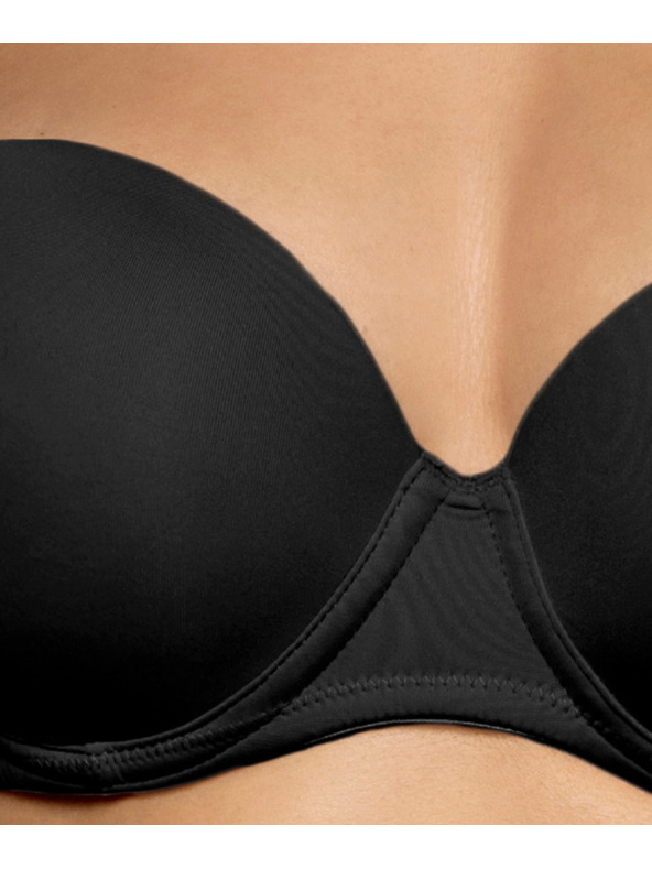 Atlantic Dámská podprsenka Balconette ATLANTIC Basic - černá Velikost: