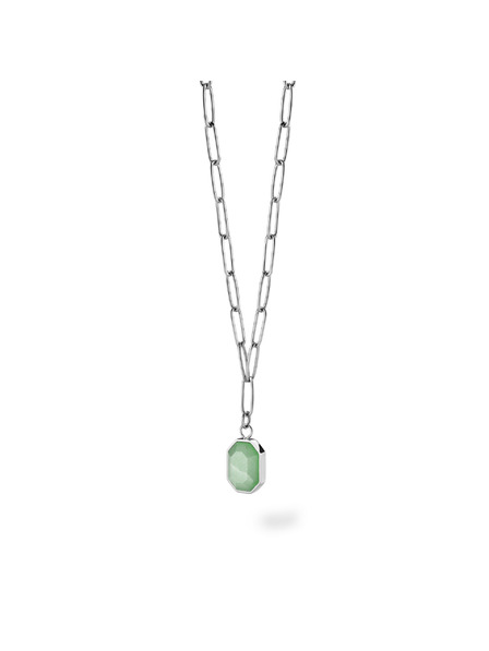 Rosefield Rosefield náhrdelník stříbrné barvy Geometric Gemstone JNGGS-J665
