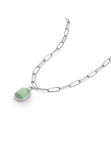 Rosefield Rosefield náhrdelník stříbrné barvy Geometric Gemstone JNGGS-J665