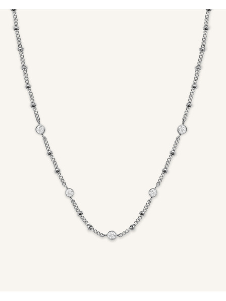 Rosefield Rosefield náhrdelník stříbrné barvy Crystal JNSCS-J612