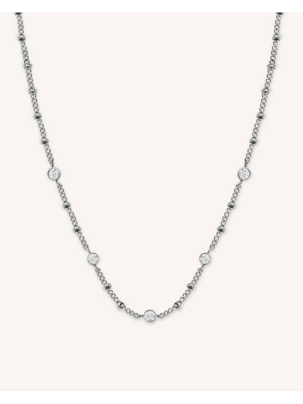 Rosefield Rosefield náhrdelník stříbrné barvy Crystal JNSCS-J612