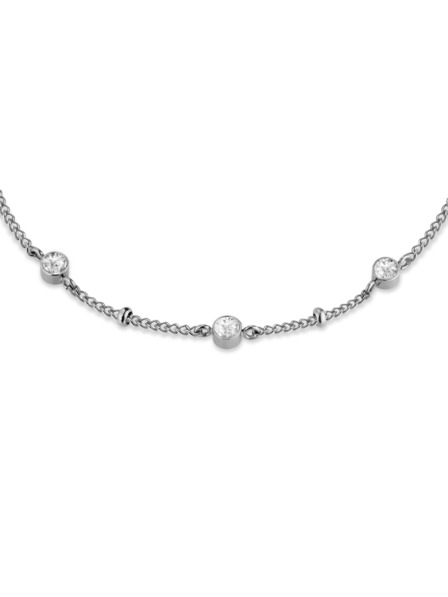 Rosefield Rosefield náhrdelník stříbrné barvy Crystal JNSCS-J612