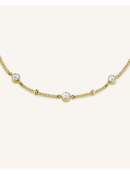 Rosefield Rosefield náhrdelník zlaté barvy Crystal JCSCG-J266