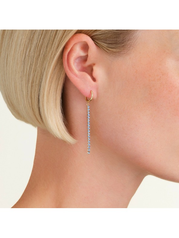 Rosefield Pozlacené dámské náušnice Rosefield JETBG-J918