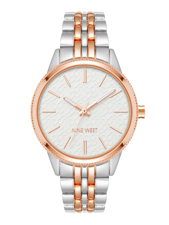 Nine West	 Dámské kulaté hodinky Nine West NW/2897SVRT