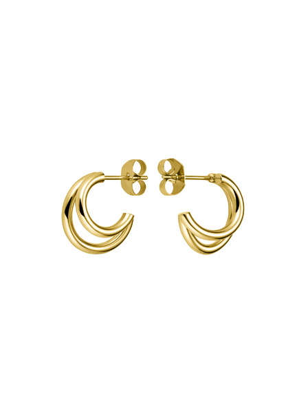 Rosefield Rosefield náušnice zlaté barvy Double Hoops JEDHG-J575