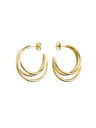 Rosefield Rosefield náušnice zlaté barvy Triple Hoops JETHG-J573