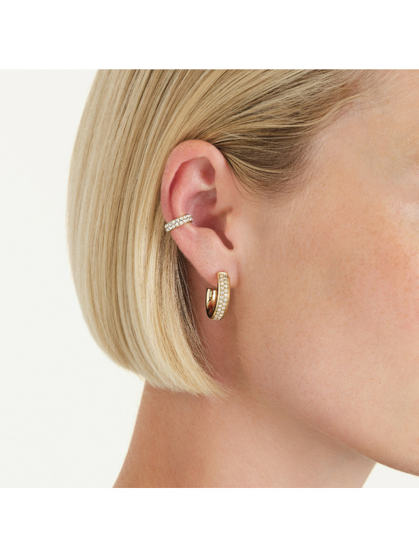 Rosefield Pozlacené dámské náušnice Rosefield JESEG-J901