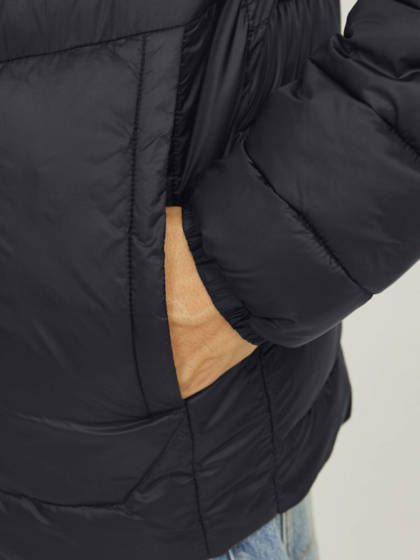 Jack & Jones Černá pánská prošívaná bunda Jack & Jones
