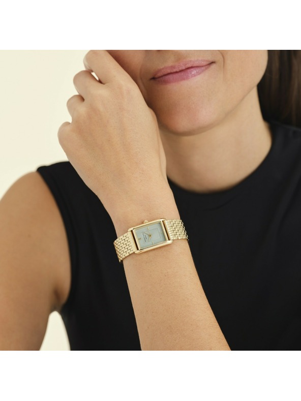 Rosefield Dámské hranaté hodinky Rosefield Heirloom HMGSG-H04